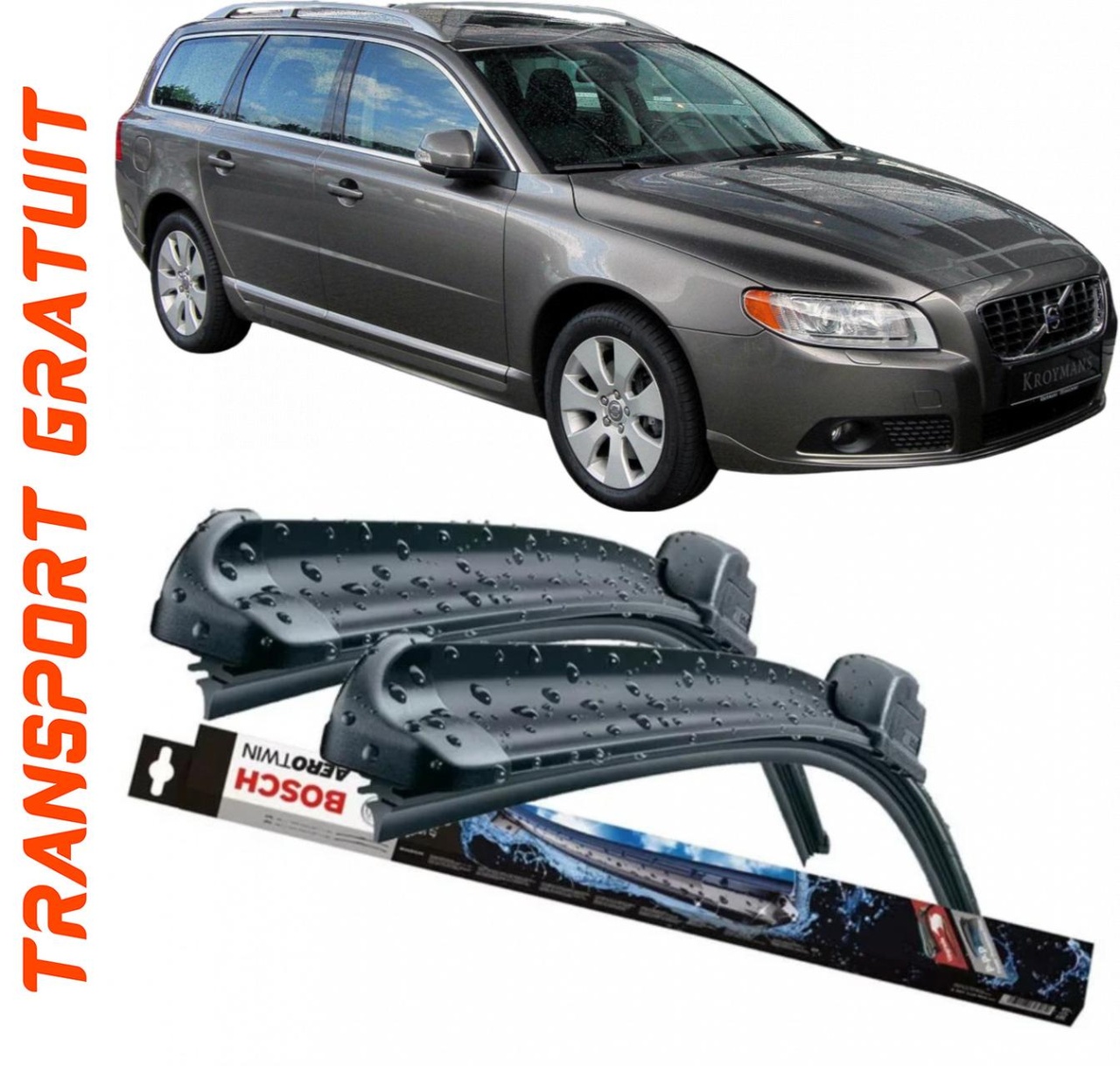 Stergatoare auto dedicat cu masina Volvo V70