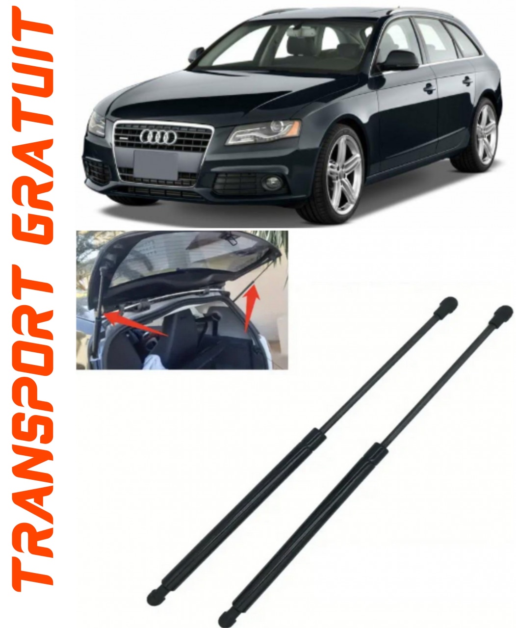 Set 2 amortizoare Haion portbagaj pentru masina AUDI A4 B8