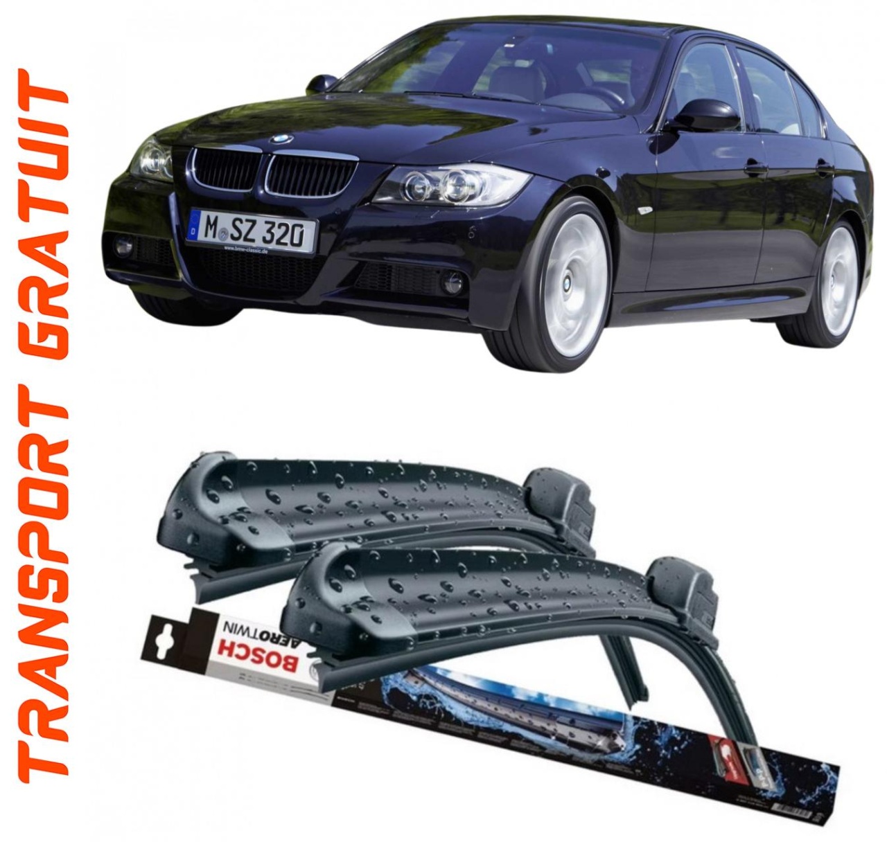 Stergatoare auto dedicat cu masina BMW 3