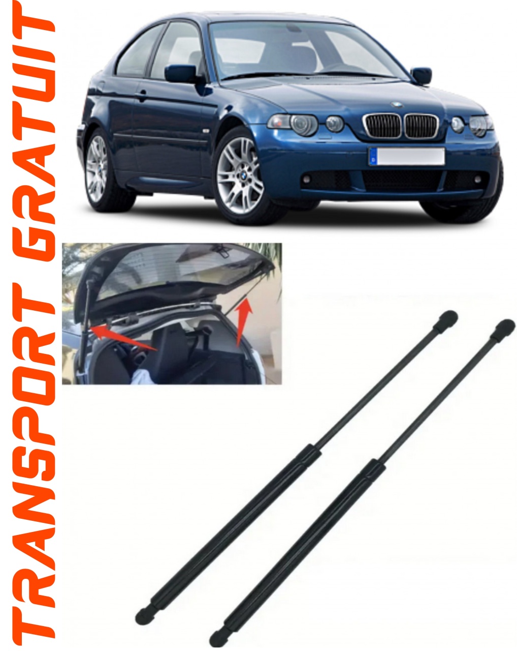Set 2 amortizoare Haion portbagaj pentru masina BMW Seria 3 Compact