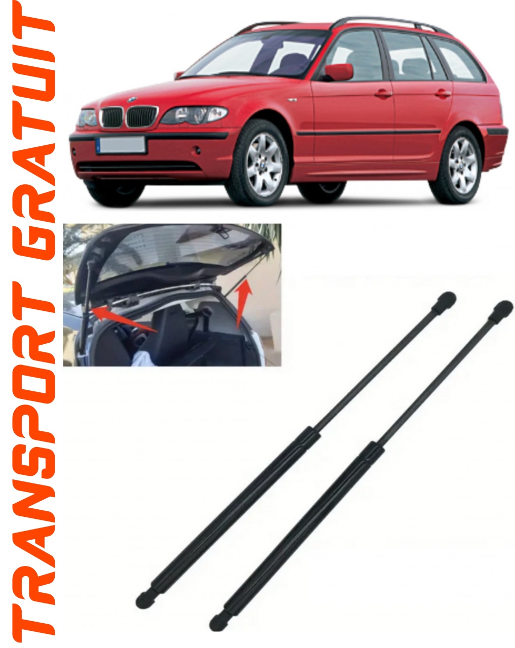Set 2 amortizoare Haion portbagaj pentru masina BMW Seria 3