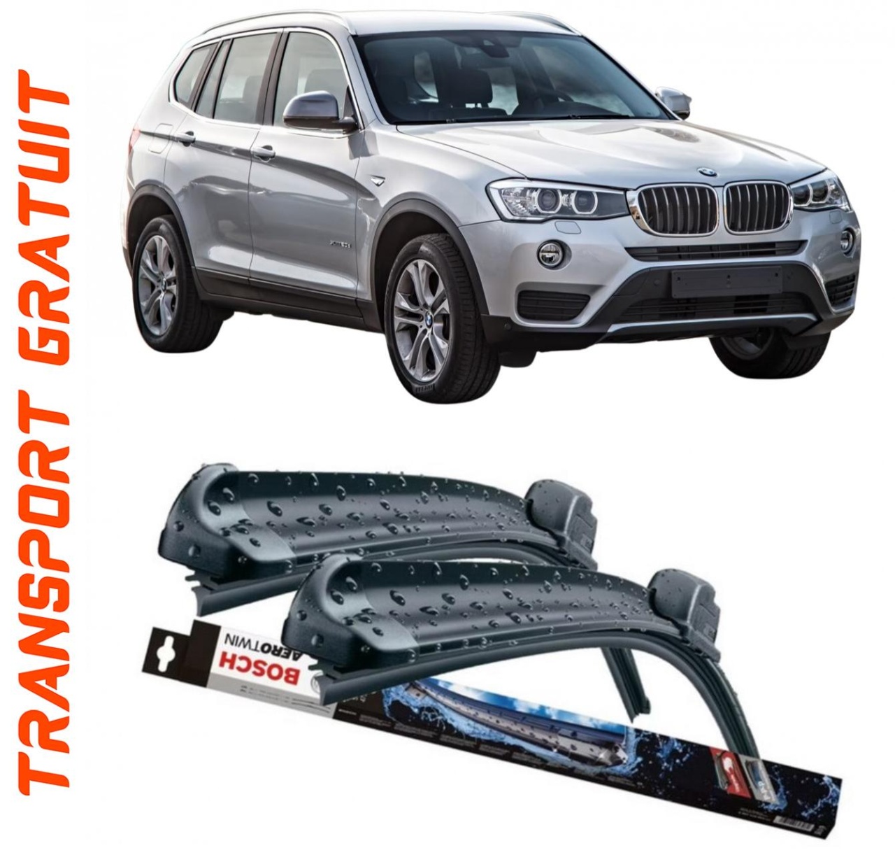 Stergatoare auto dedicat cu masina BMW X3