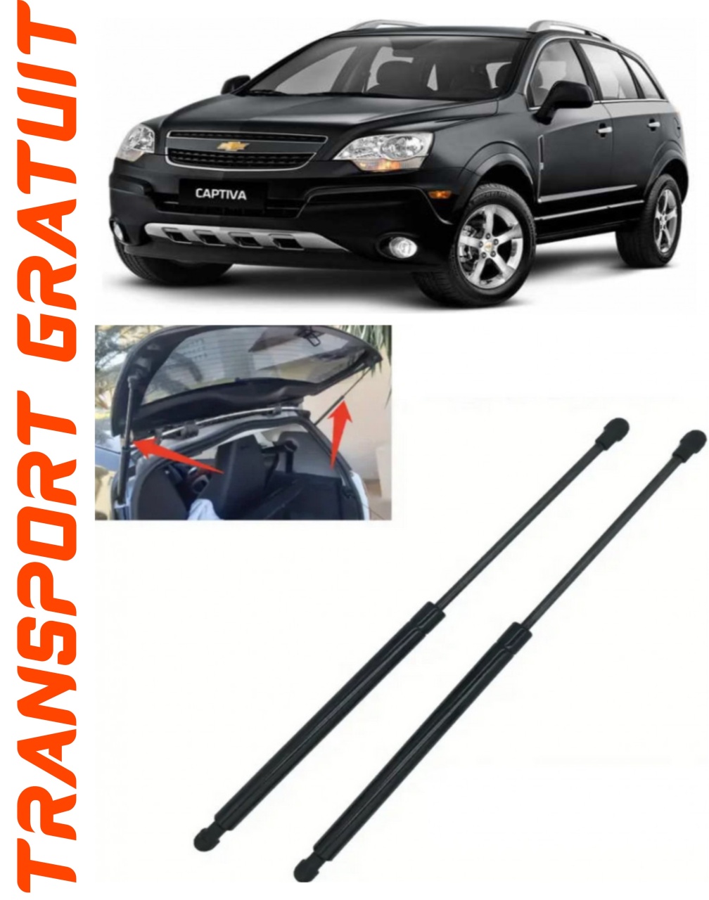 Set 2 amortizoare Haion portbagaj pentru masina Chevrolet Captiva