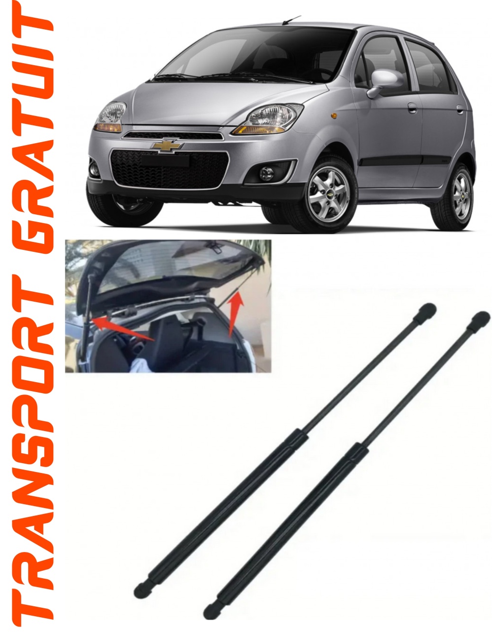 Set 2 amortizoare Haion portbagaj pentru masina Chevrolet Spark