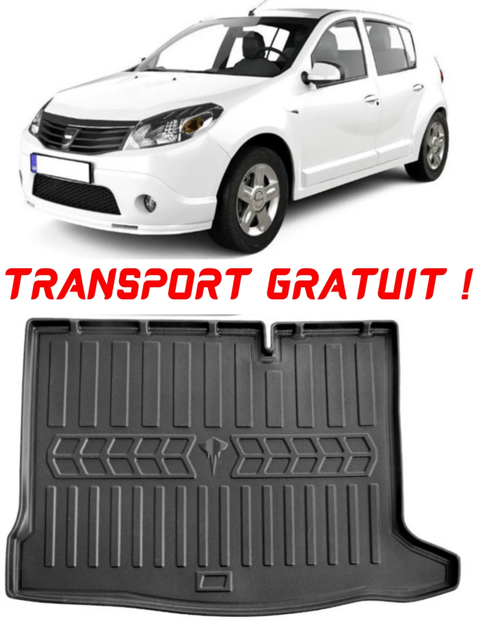 Tavita portbagaj auto dedicata pentru haionul masinii tale Dacia Sandero