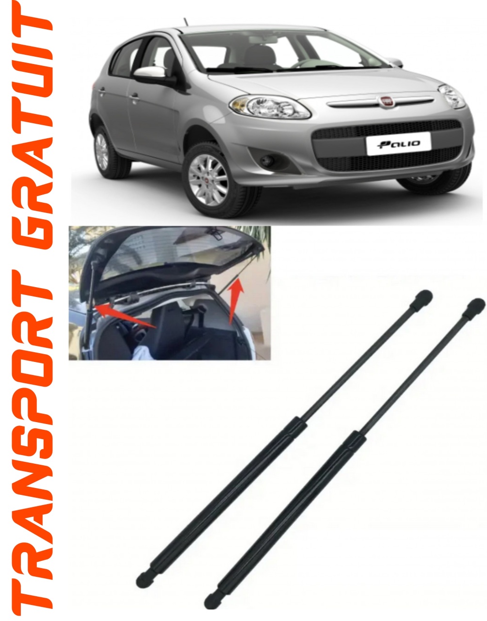 Set 2 amortizoare Haion portbagaj pentru masina Fiat Palio