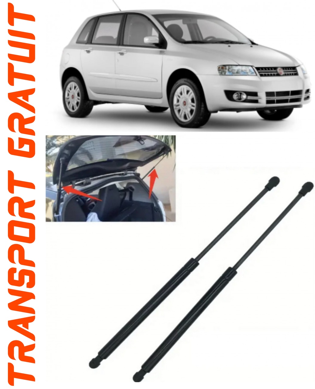 Set 2 amortizoare Haion portbagaj pentru masina Fiat Stilo