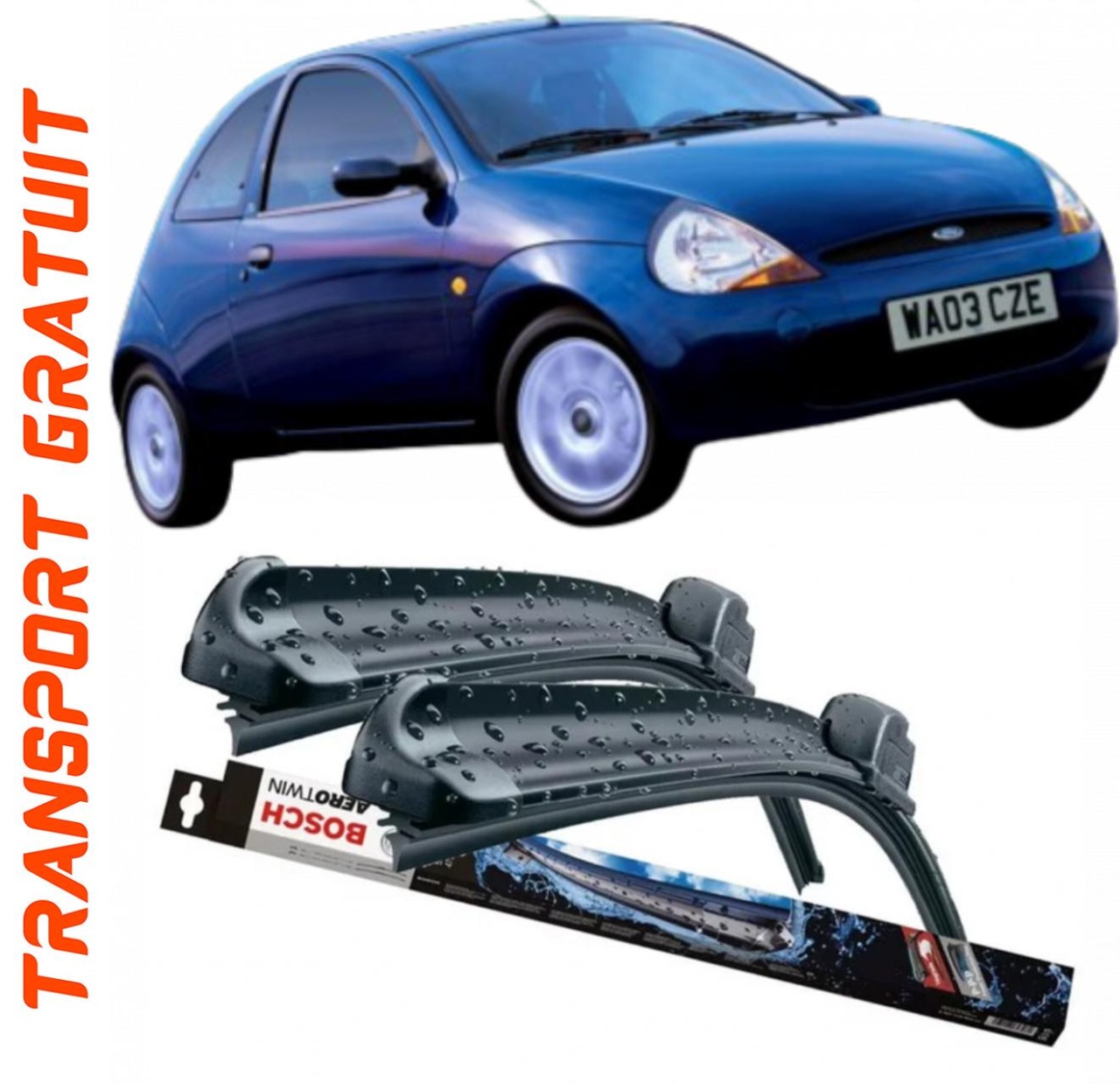 Stergatoare auto dedicat cu masina Ford Ka