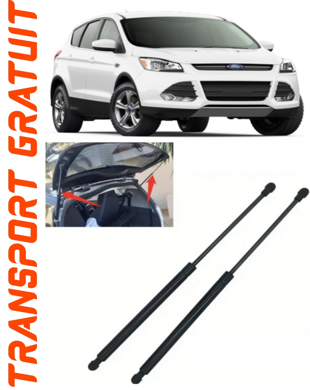 Set 2 amortizoare Haion portbagaj pentru masina Ford Kuga II