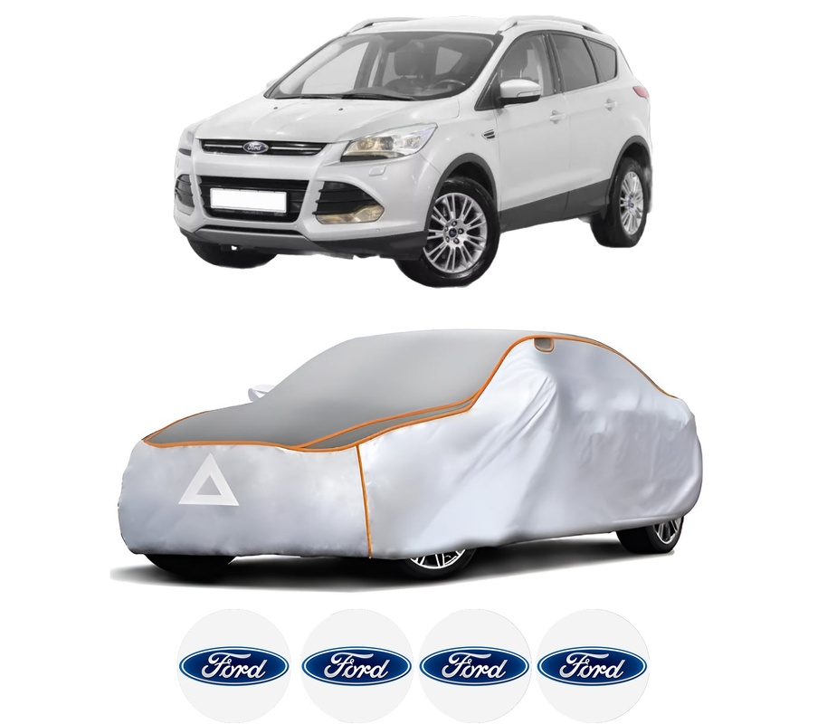Husa Prelata Antigrindina Auto FORD KUGA II (DM2) din 2013-2019, Protectie auto contra intemperiilor la grindina, Waterproof, 4x Stickere auto FORD