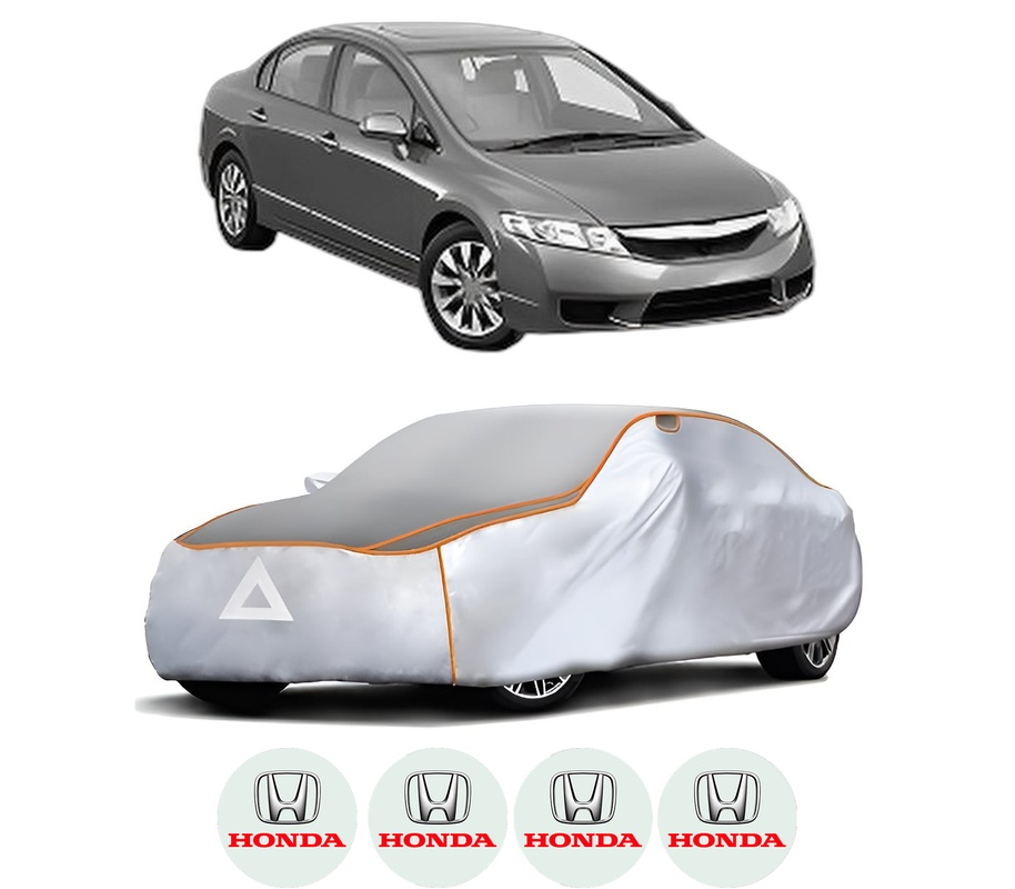 Husa Prelata Antigrindina Auto HONDA CIVIC IX Saloon (FB) din 2011-2016, Protectie auto contra intemperiilor la grindina, Waterproof, 4x Stickere auto HONDA