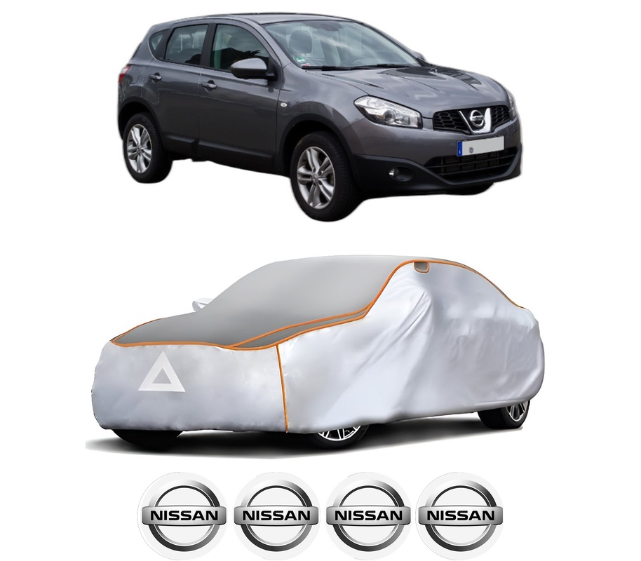 Husa Prelata Antigrindina Auto NISSAN QASHQAI I VAN (J10) din 2013-2014, Protectie auto contra intemperiilor la grindina, Waterproof, 4x Stickere auto NISSAN