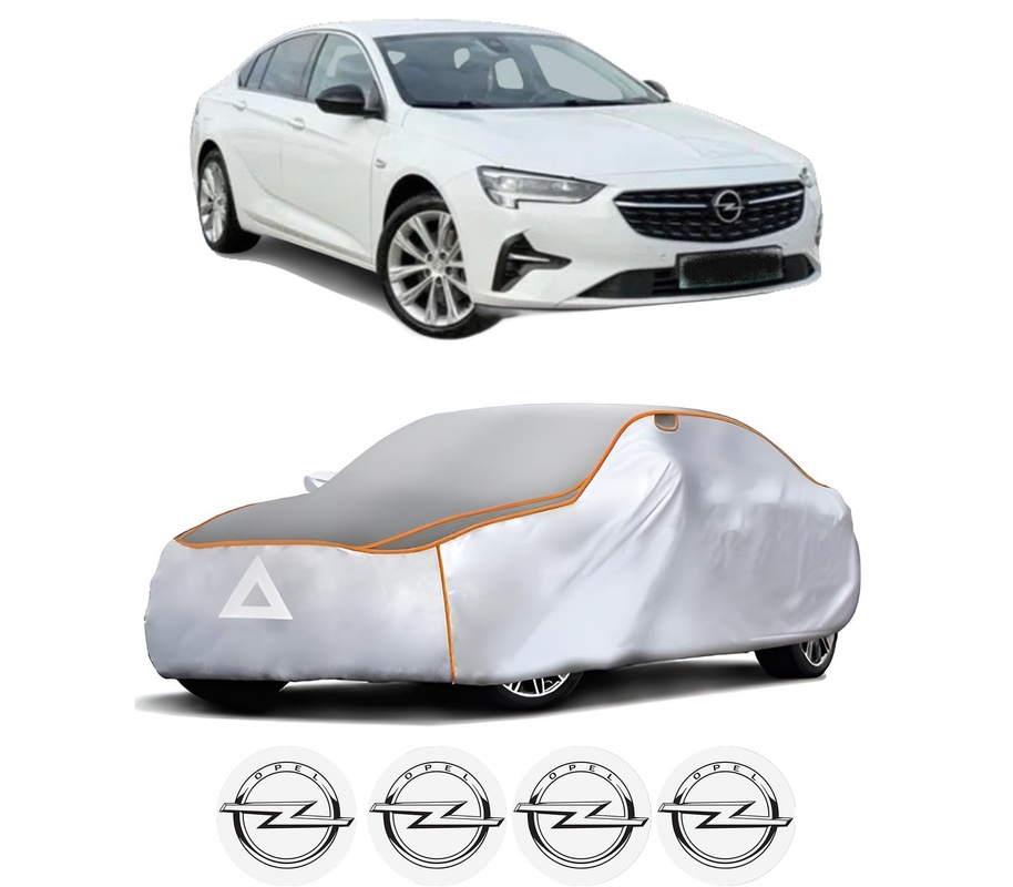 Husa Prelata Antigrindina Auto OPEL INSIGNIA B Grand Sport (Z18) din 2017-2021, Protectie auto contra intemperiilor la grindina, Waterproof, 4x Stickere auto OPEL