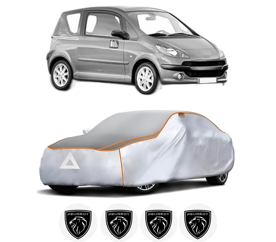 Husa Prelata Antigrindina Auto PEUGEOT 1007 (KM_) din 2005-2007, Protectie auto contra intemperiilor la grindina, Waterproof, 4x Stickere auto PEUGEOT