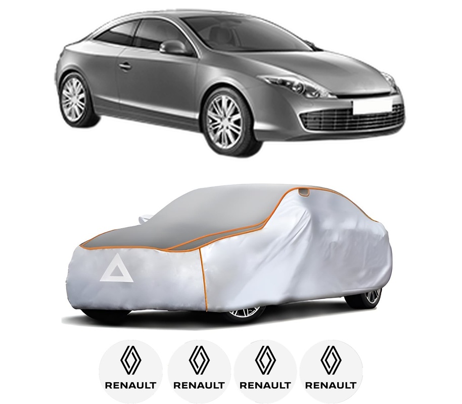 Husa Prelata Antigrindina Auto RENAULT LAGUNA Coupe (DT0/1) din 2008-2015, Protectie auto contra intemperiilor la grindina, Waterproof, 4x Stickere auto RENAULT