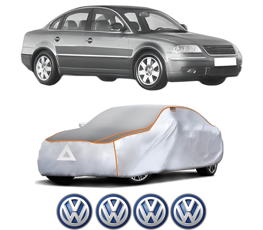 Husa Prelata Antigrindina Auto Volskwagen PASSAT B5.5 (3B3) din 2000-2005, Protectie auto contra intemperiilor la grindina, Waterproof, 4x Stickere auto Volskwagen