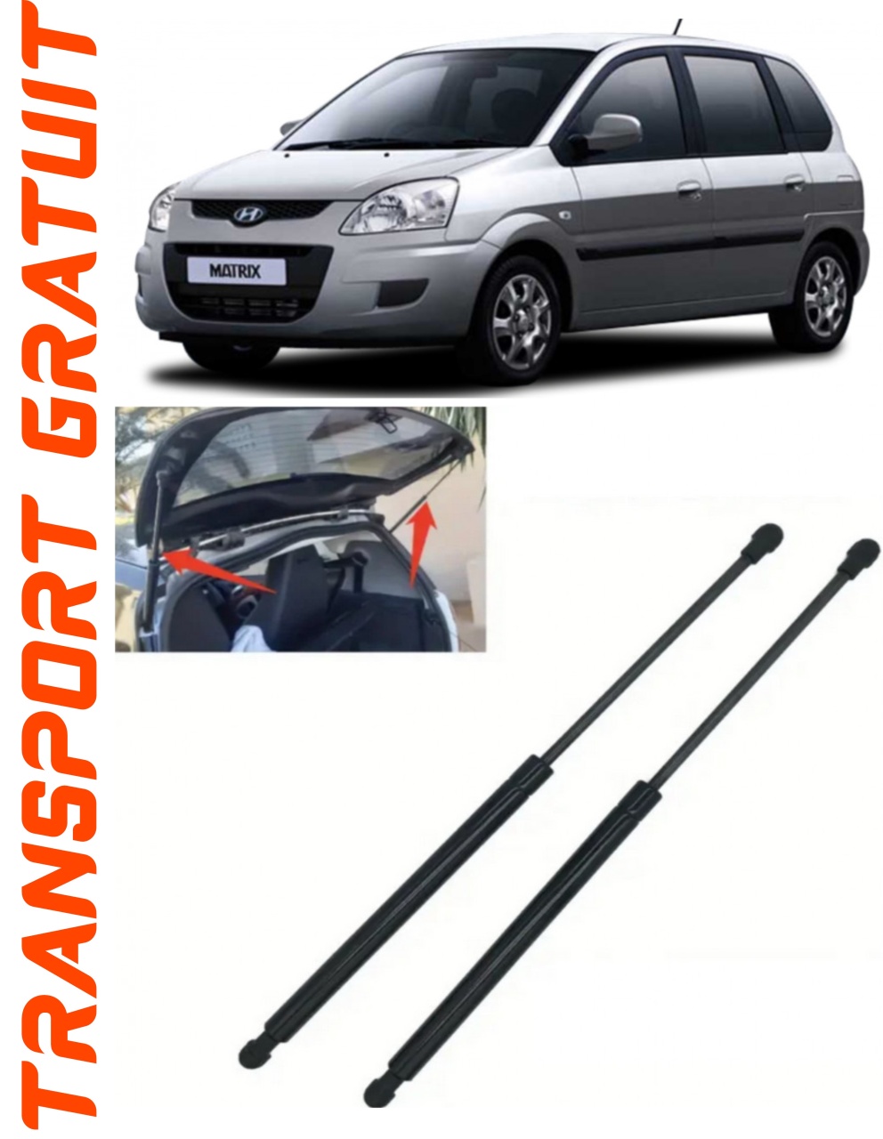 Set 2 amortizoare Haion portbagaj pentru masina Hyundai Matrix