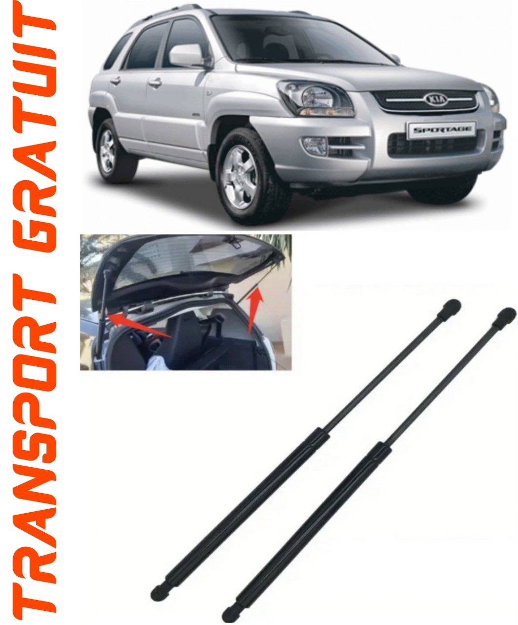 Set 2 amortizoare Haion portbagaj pentru masina Kia Sportage II