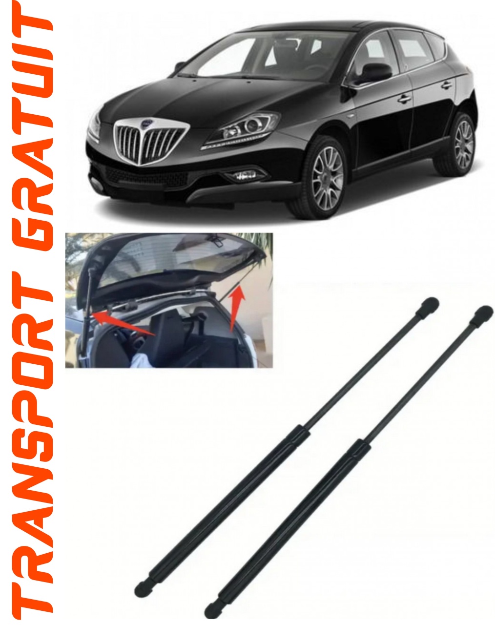 Set 2 amortizoare Haion portbagaj pentru masina Lancia Delta III