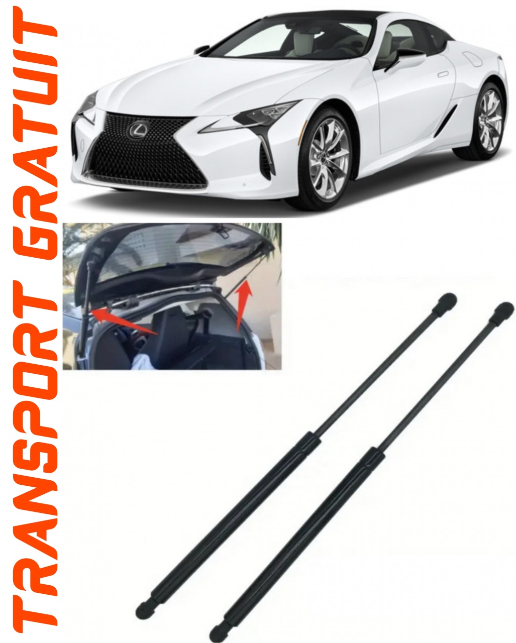 Set 2 amortizoare Haion portbagaj pentru masina Lexus LC
