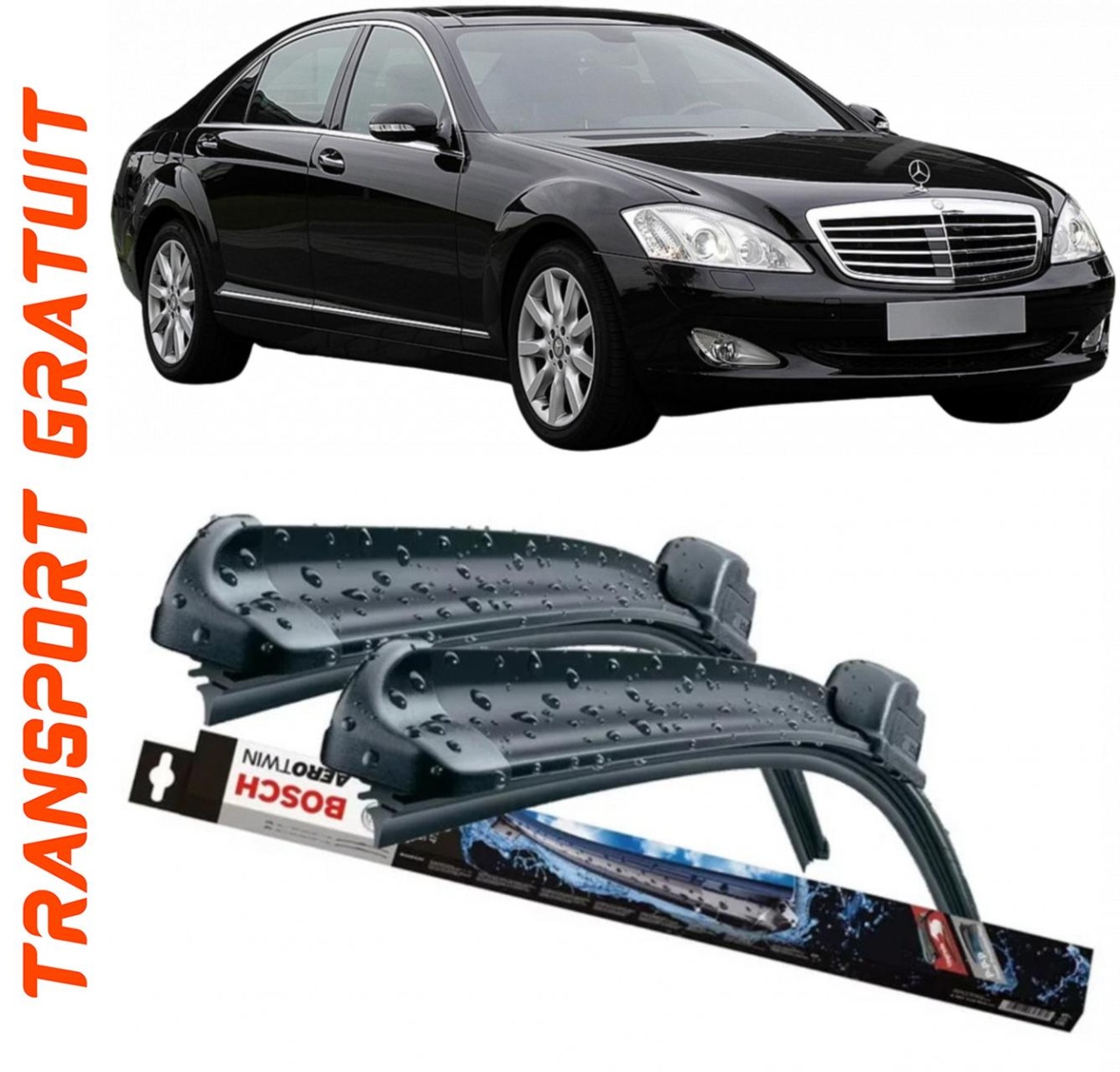 Stergatoare auto dedicat cu masina Mercedes