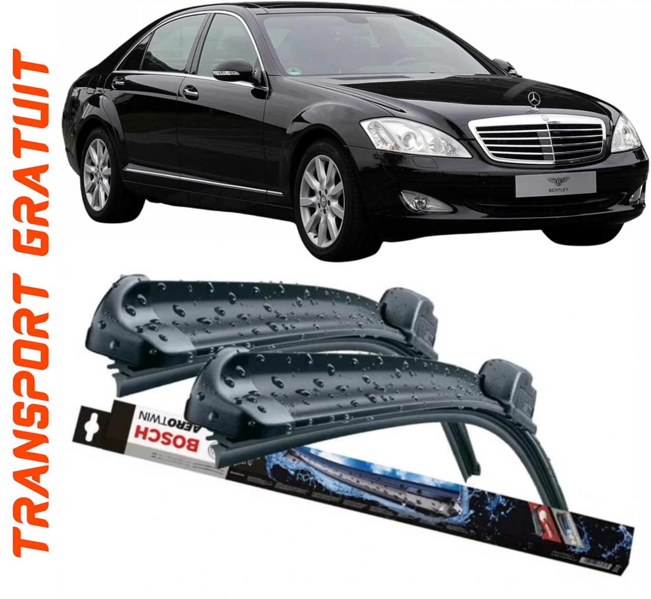 Stergatoare auto dedicat cu masina Mercedes