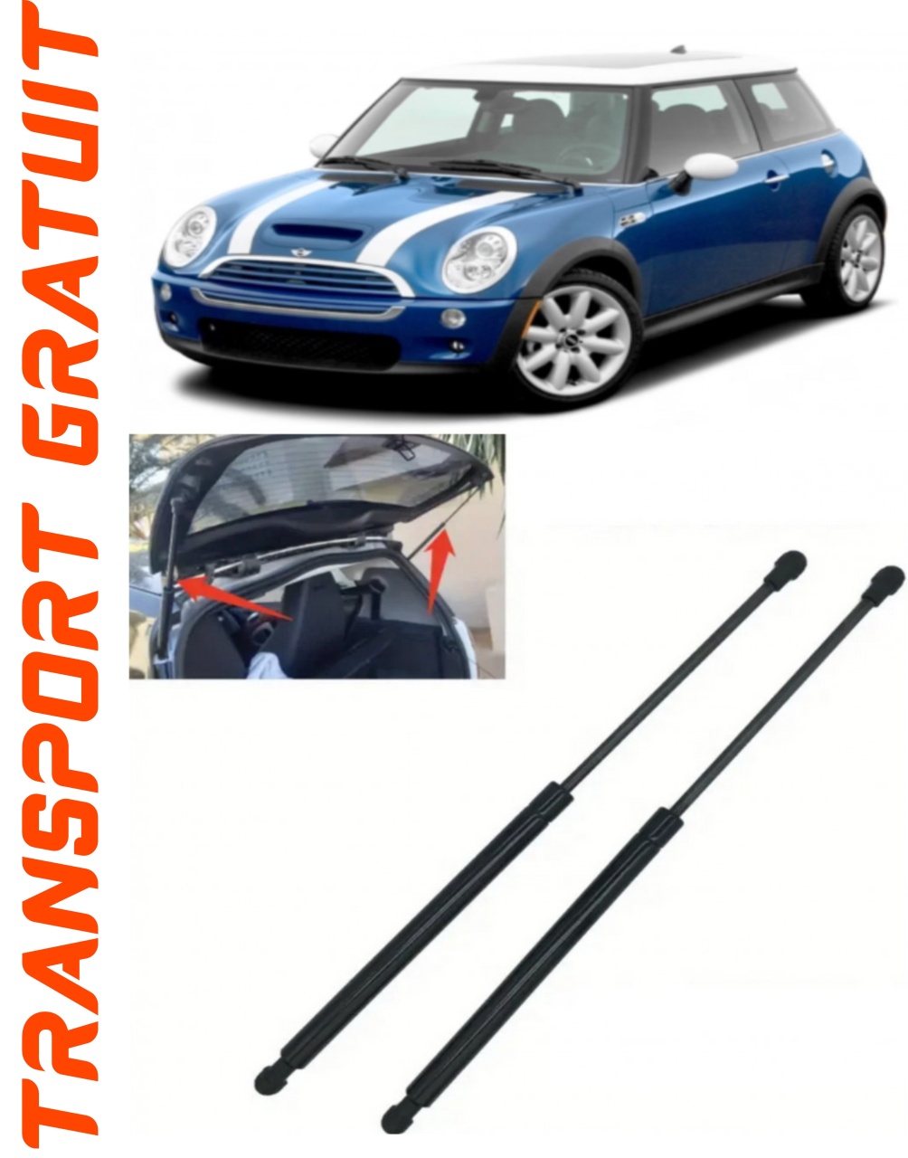 Set 2 amortizoare Haion portbagaj pentru masina MINI Mini