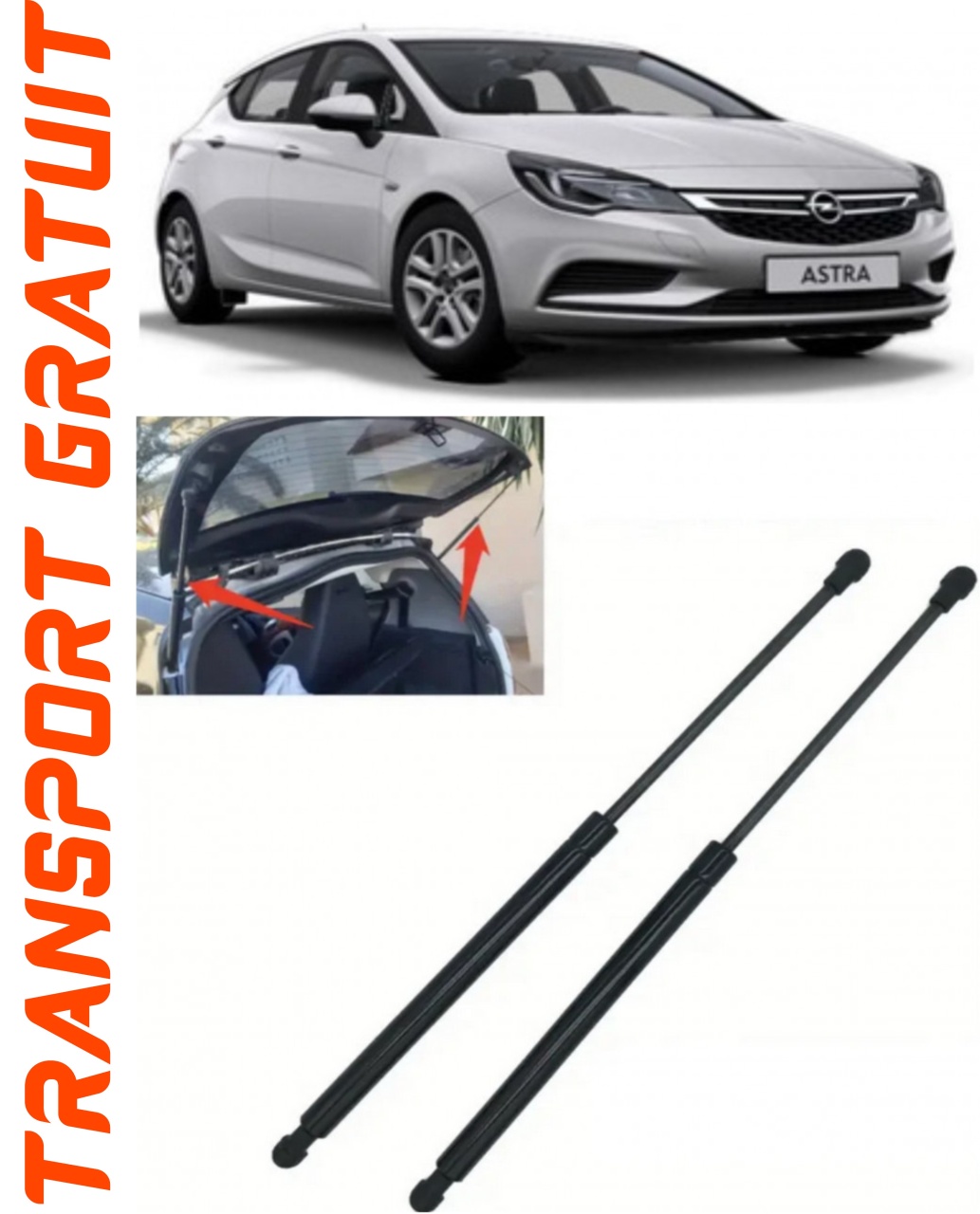 Set 2 amortizoare Haion portbagaj pentru masina Opel Astra K