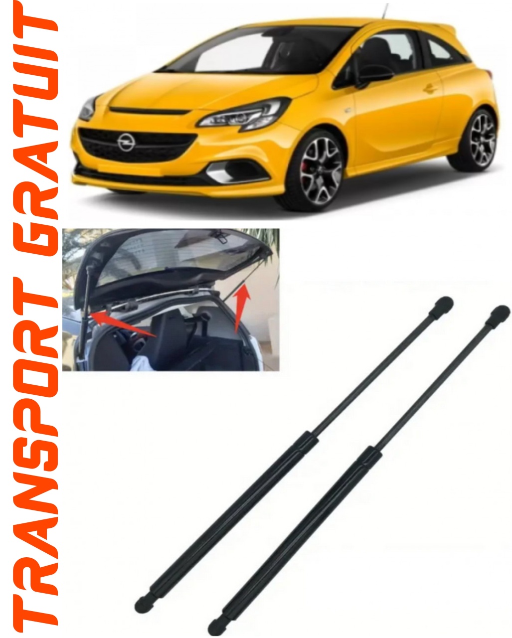 Set 2 amortizoare Haion portbagaj pentru masina Opel Corsa E