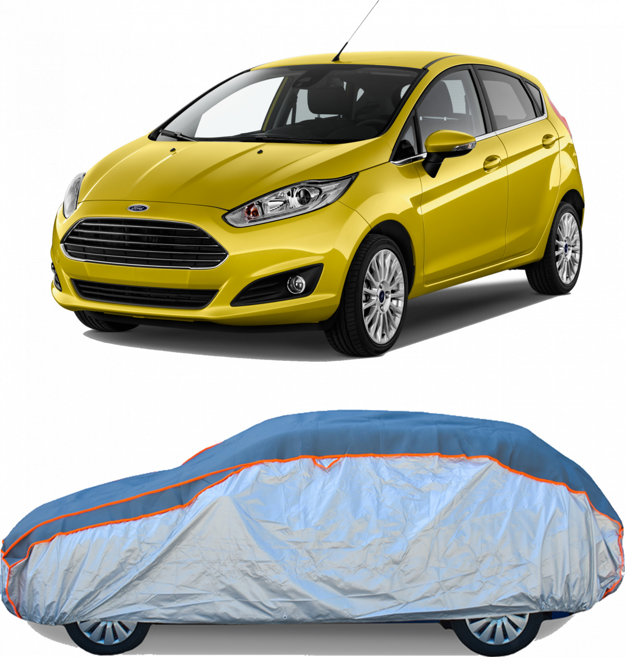 Prelata Antigrindina pentru auto Ford Fiesta (2008-2019) - husa protectie antigrindina si intemperii meteo severe - anti-grindina vijelii furtuni pentru auto