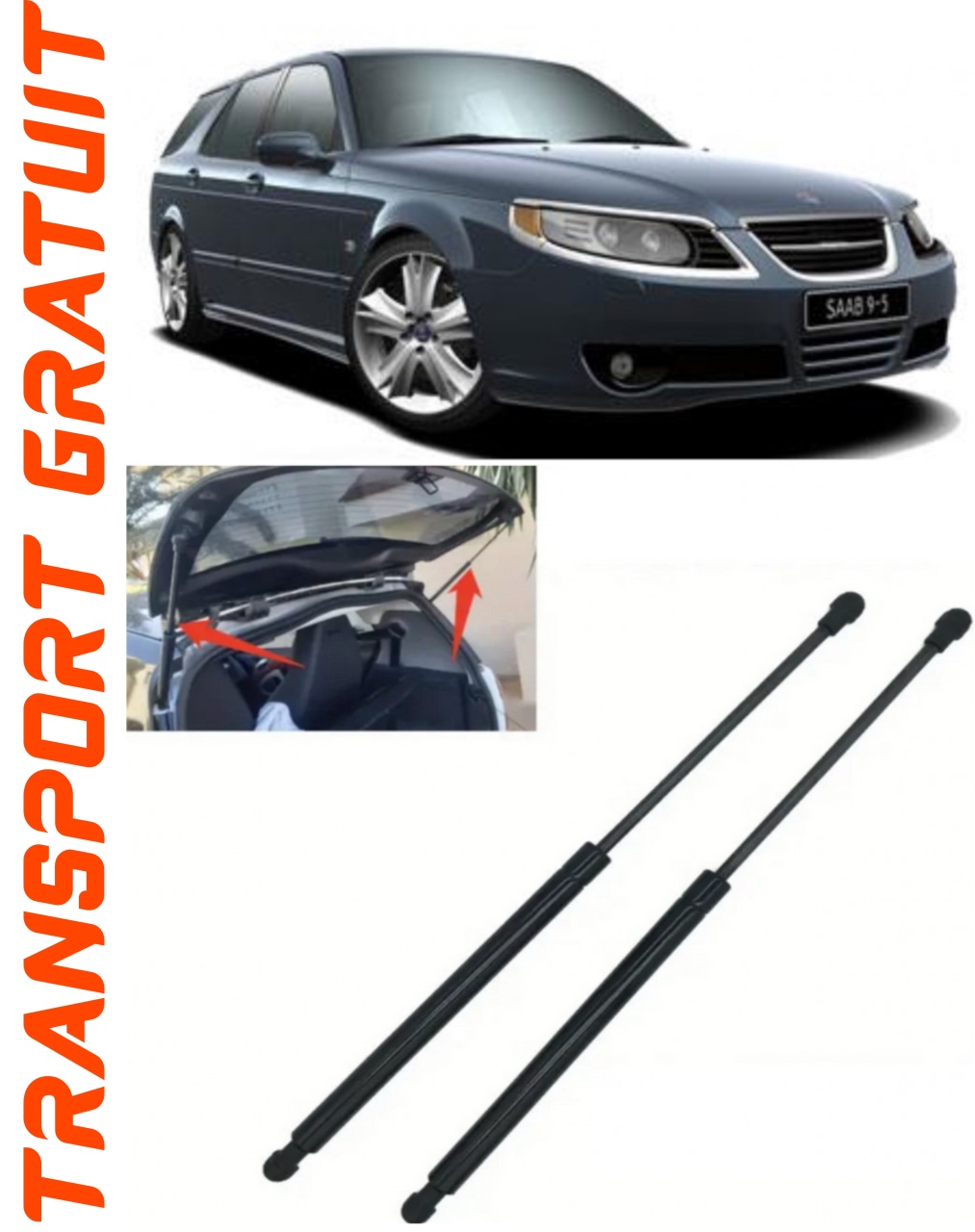Set 2 amortizoare Haion portbagaj pentru masina SaaB 9-5