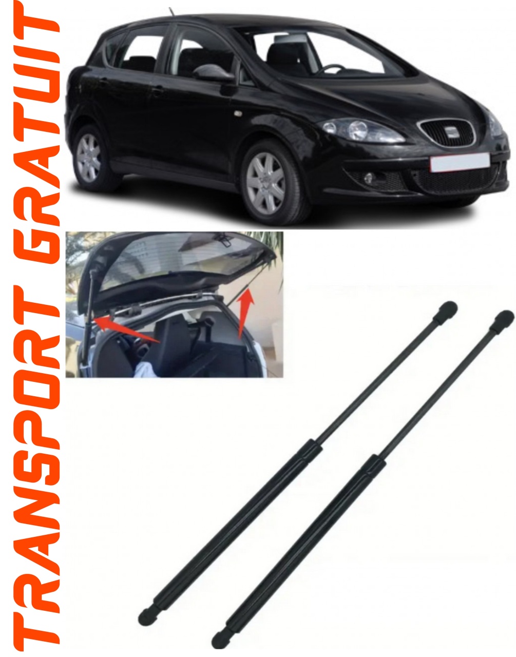 Set 2 amortizoare Haion portbagaj pentru masina Seat Toledo III