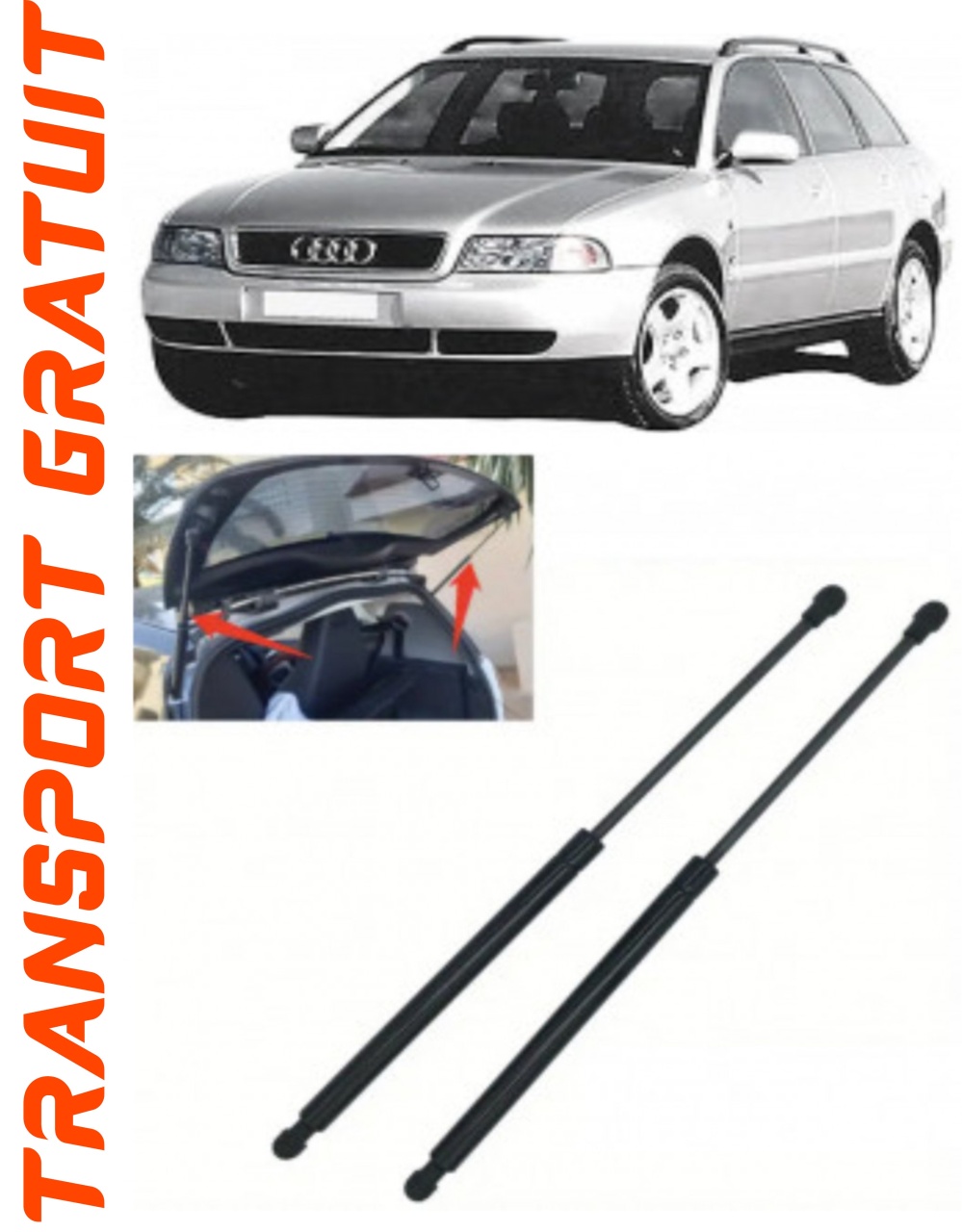 Set 2 amortizoare Haion portbagaj pentru masina AUDI A4