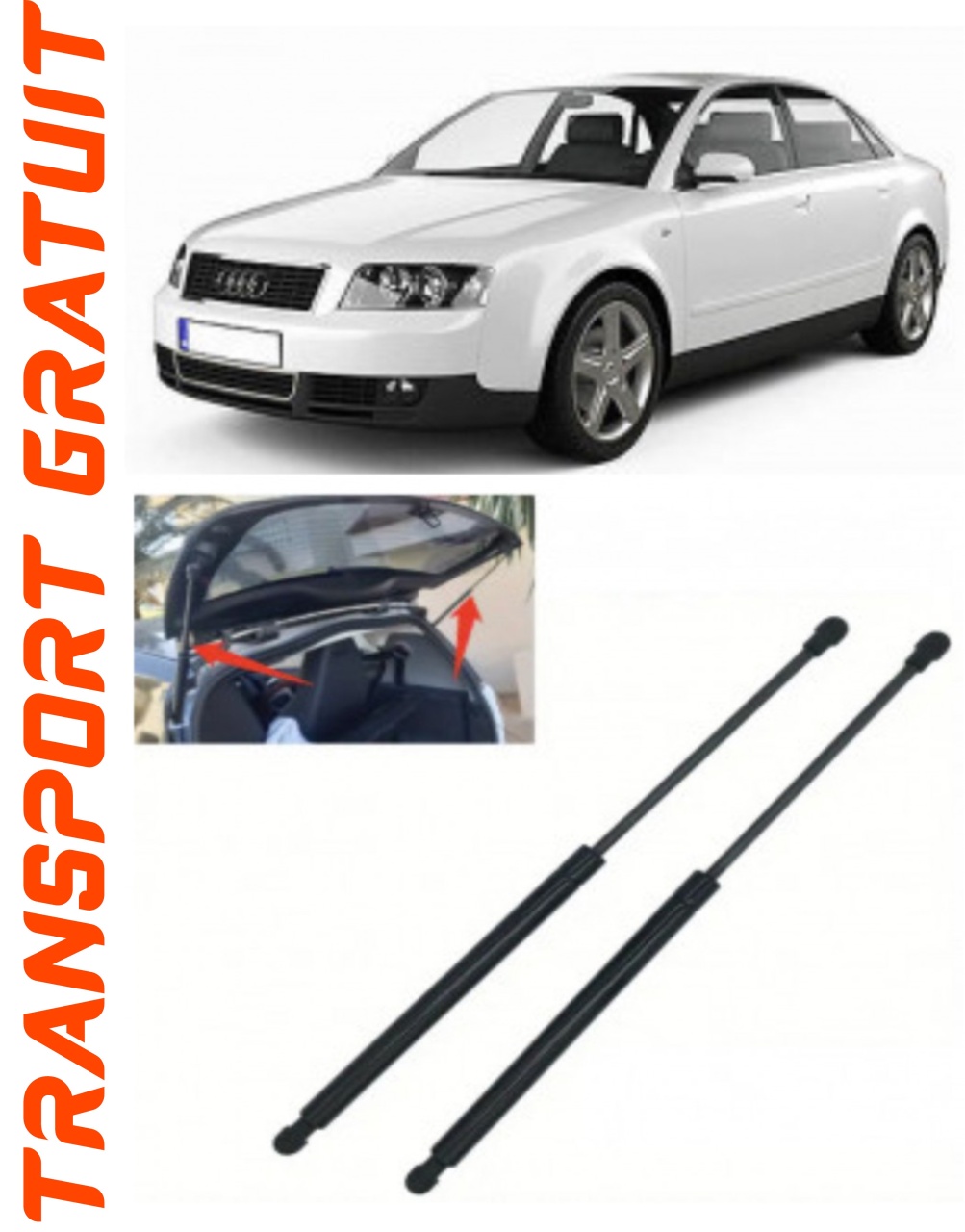 Set 2 amortizoare Haion portbagaj pentru masina AUDI A4