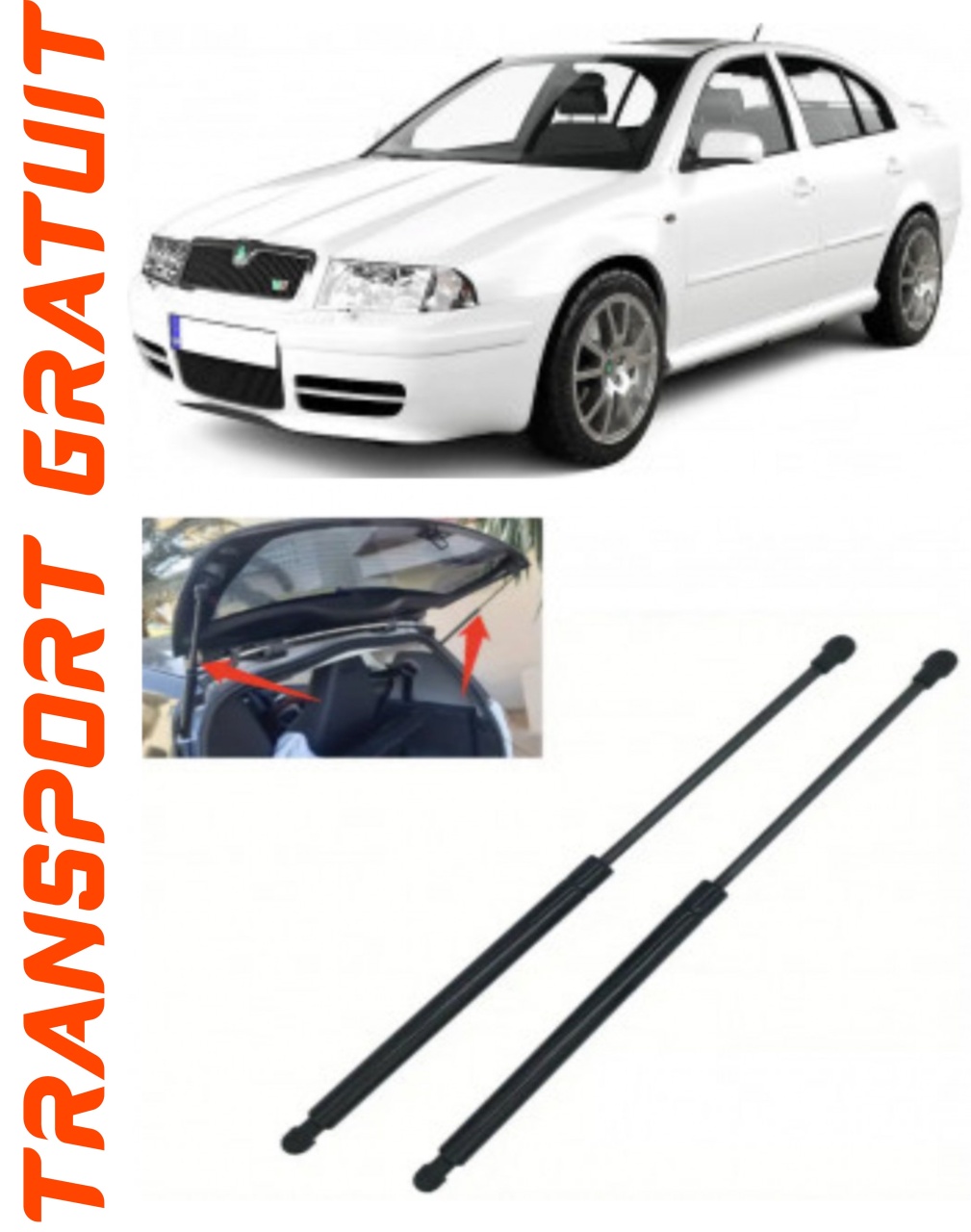 Set 2 amortizoare Haion portbagaj pentru masina SKODA Octavia