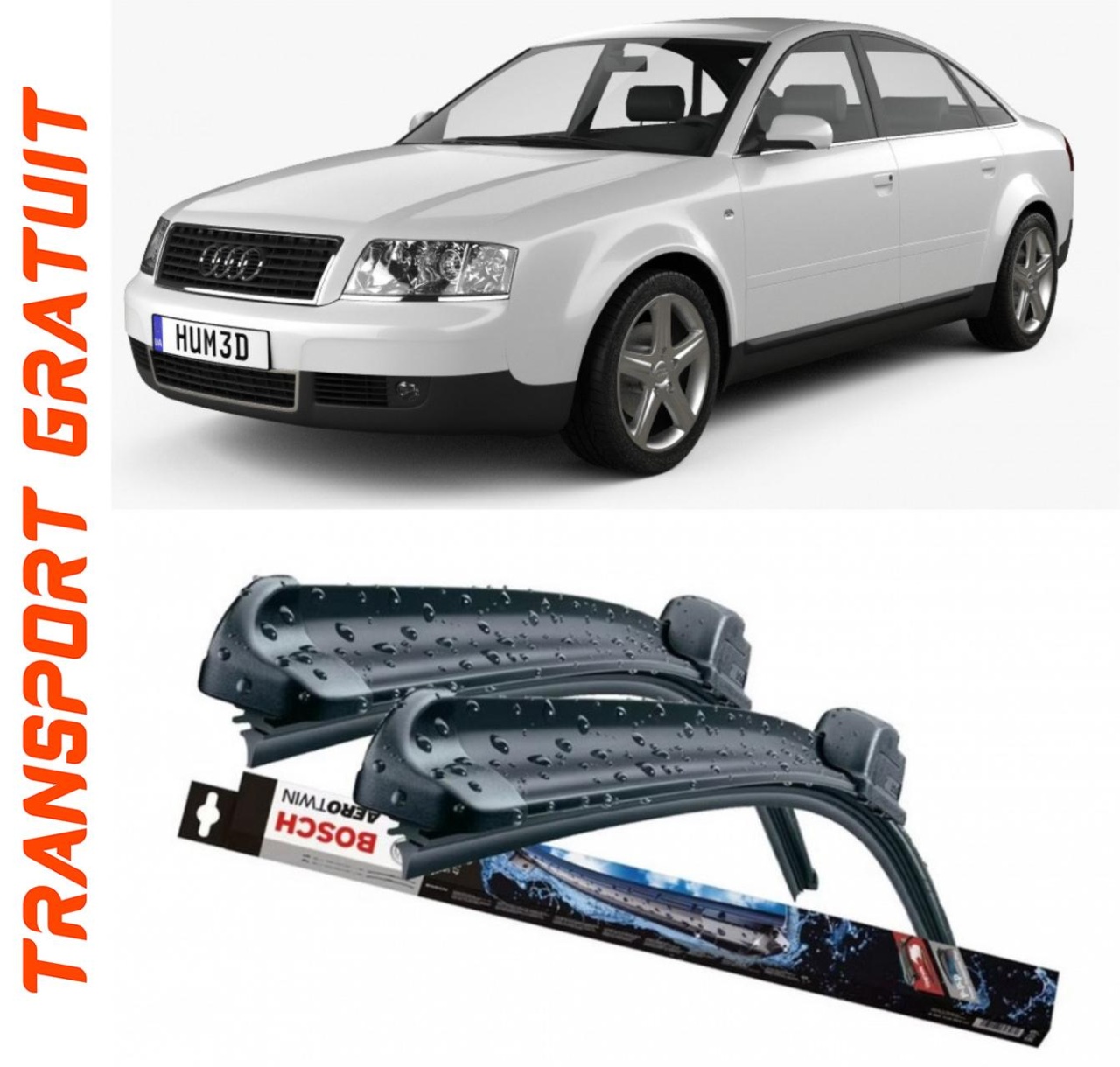 Stergatoare auto dedicat cu masina AUDI A6
