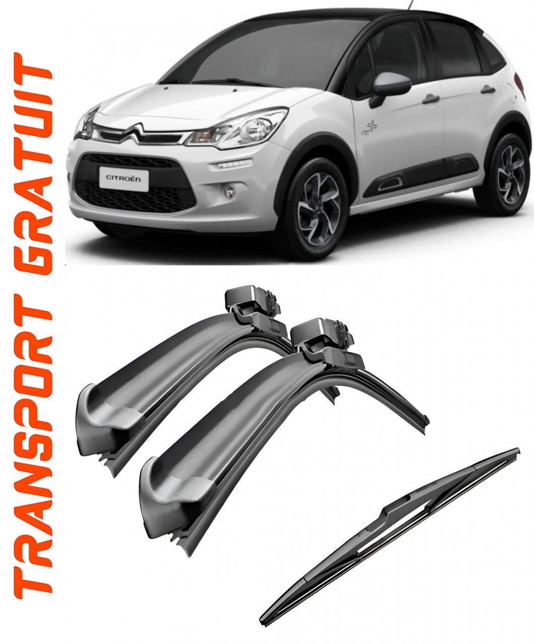 Stergatoare auto dedicat cu masina Citroen C3
