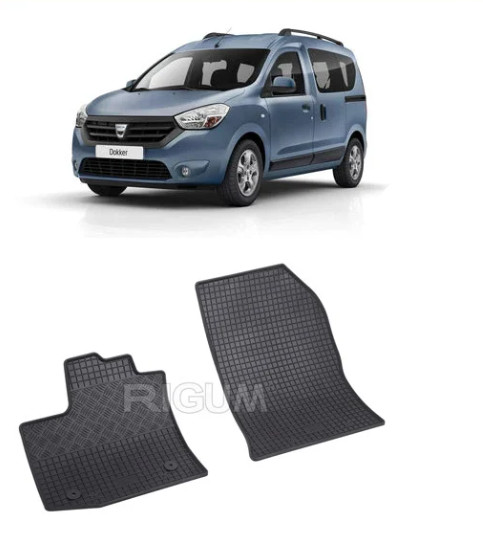 Set 2 covorase Dacia Dokker 2M 2013-2021, din cauciuc 100%, compatibile cu autoturismul DACIA Dokker
