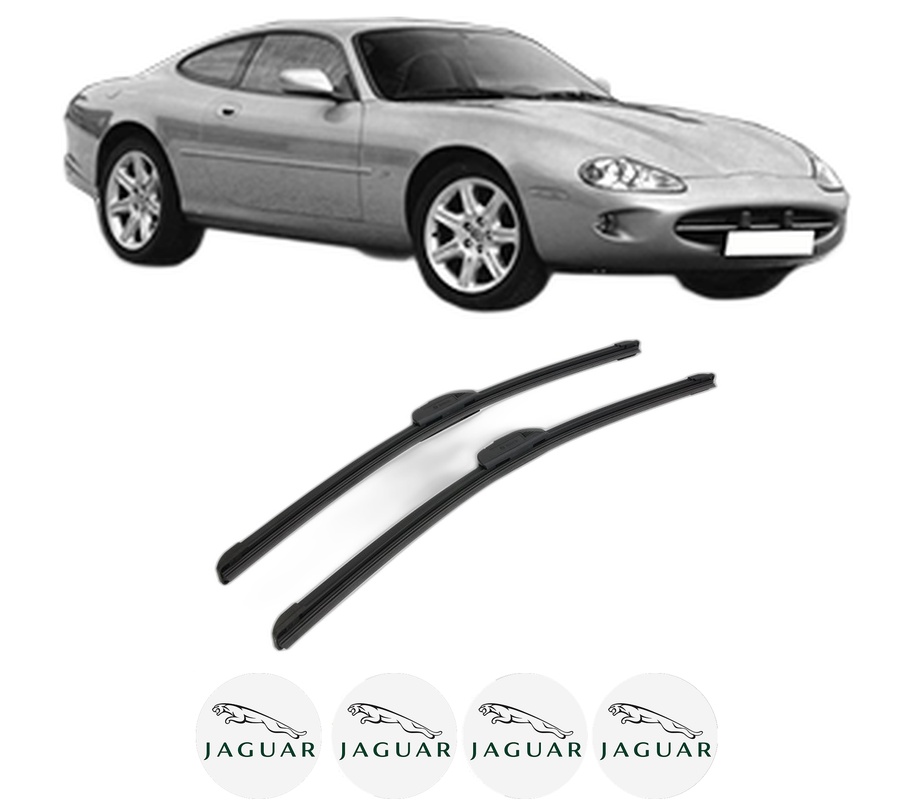 Set stergatoare auto JAGUAR XK 8 Coupe (X100) din 1996-2005, pentru parbriz auto, 2 bucati, Bosch Aerotwin Retrofit, din cauciuc siliconat rezistent, 4 Stickere Auto JAGUAR