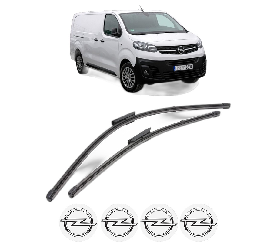 Set stergatoare auto OPEL VIVARO C Platform Cabin (K0) din 2020-2024, pentru parbriz auto, 2 bucati, Valeo Silencio Xtrm, din cauciuc siliconat rezistent, 4 Stickere Auto OPEL