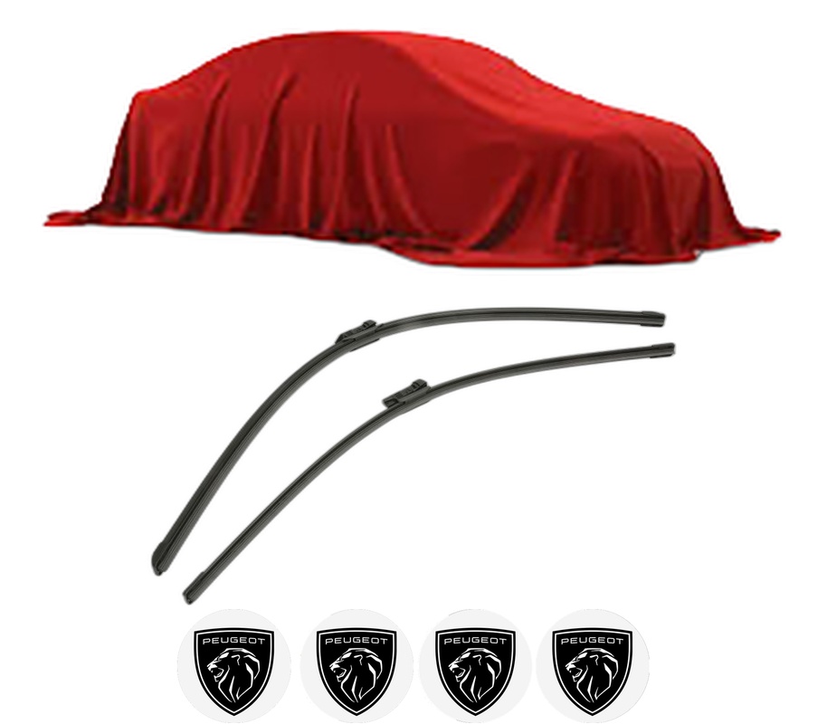 Set stergatoare auto PEUGEOT 3008 I MPV (0U_) din 2009-2016, pentru parbriz auto, 2 bucati, Bosch Aerotwin, din cauciuc siliconat rezistent, 4 Stickere Auto PEUGEOT