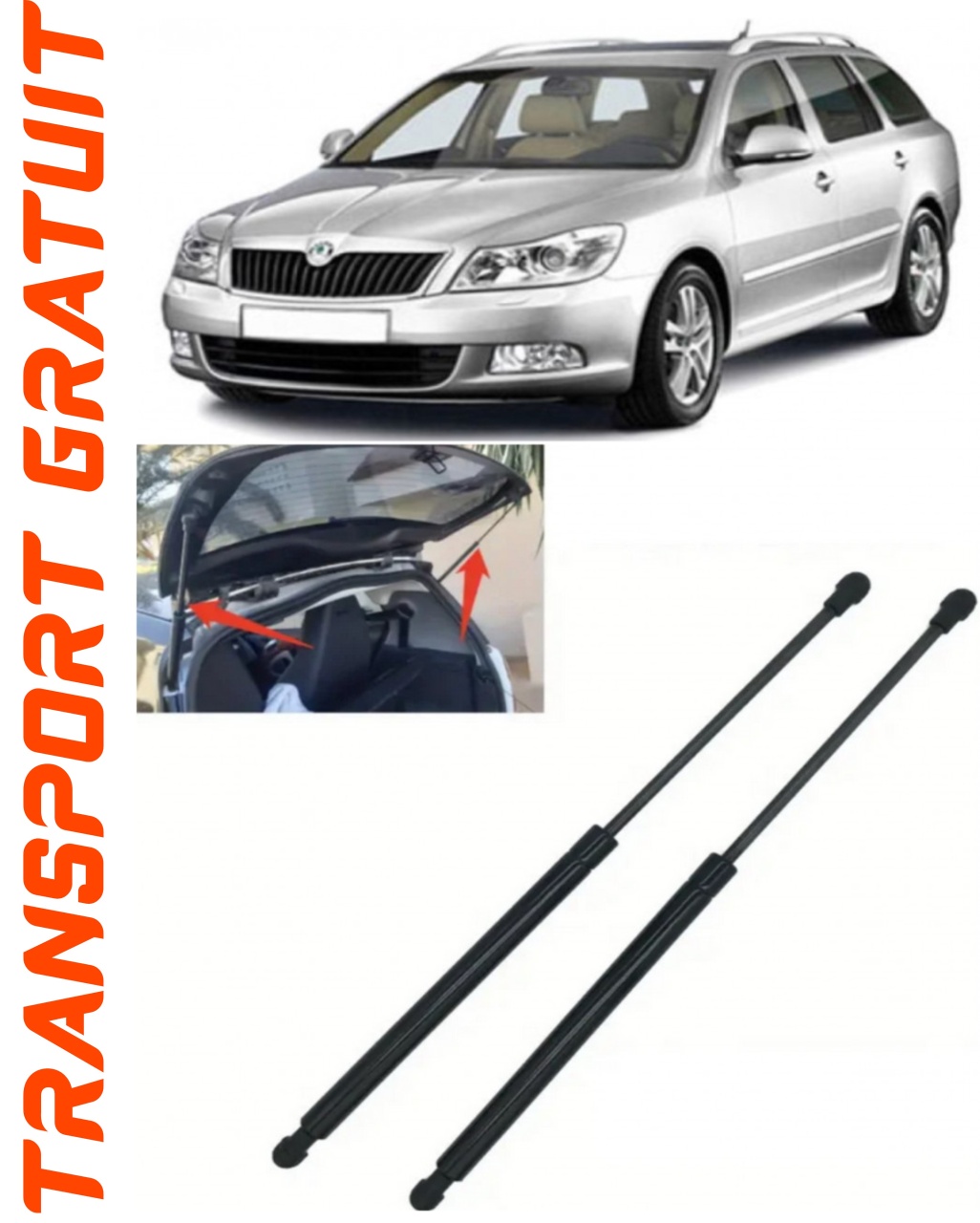 Set 2 amortizoare Haion portbagaj pentru masina SKODA Octavia III