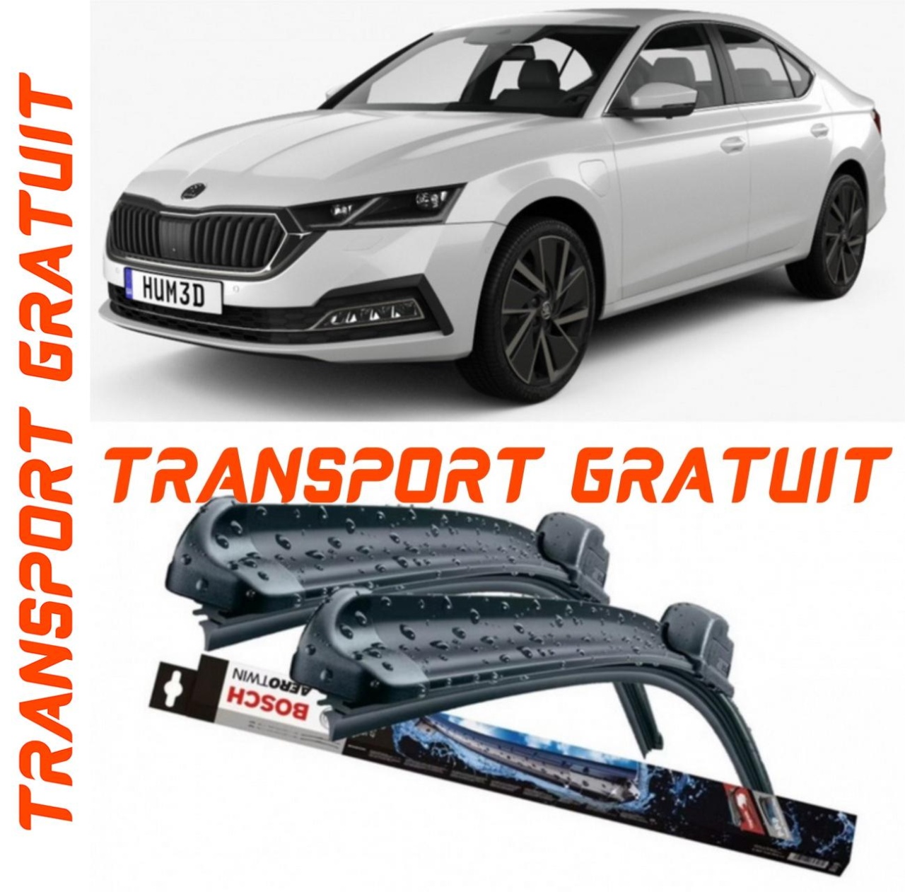 Stergatoare auto dedicat cu masina SKODA Octavia