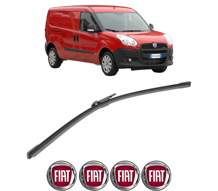 Stergator lamela spate FIAT DOBLO Cargo (263_) din 2010 - 2023, pentru luneta auto, Bosch Aerotwin, din cauciuc siliconat rezistent, 4 Stickere Auto FIAT