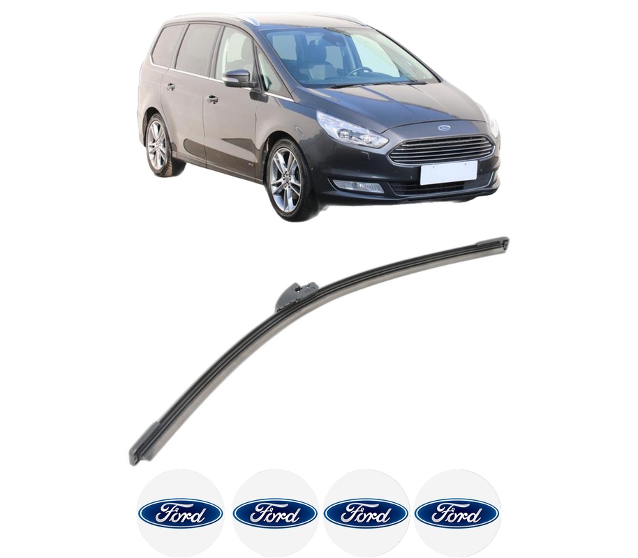 Stergator lamela spate FORD GALAXY MK III VAN (CK) din 2019, pentru luneta auto, Bosch Aerotwin, din cauciuc siliconat rezistent, 4 Stickere Auto FORD