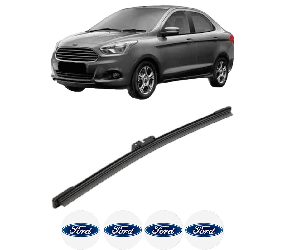 Stergator lamela spate FORD KA+ III Saloon (TK, FK) din 2016, pentru luneta auto, Bosch Aerotwin, din cauciuc siliconat rezistent, 4 Stickere Auto FORD