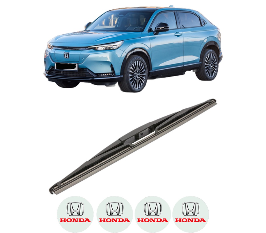 Stergator lamela spate HONDA e:Ny1 din 2023, pentru luneta auto, Valeo Silencio, din cauciuc siliconat rezistent, 4 Stickere Auto HONDA