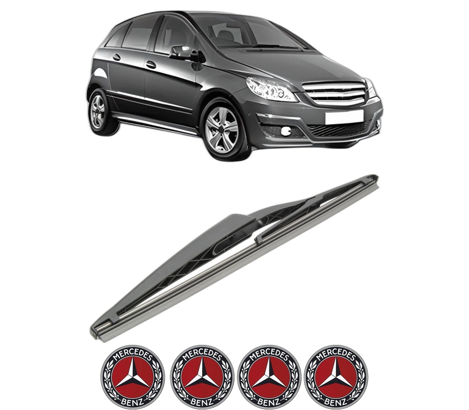 Stergator lamela spate MERCEDES-BENZ B-CLASS Sports Tourer (W245) din 2005 - 2011, pentru luneta auto, Bosch Twin, din cauciuc siliconat rezistent, 4 Stickere Auto MERCEDES-BENZ
