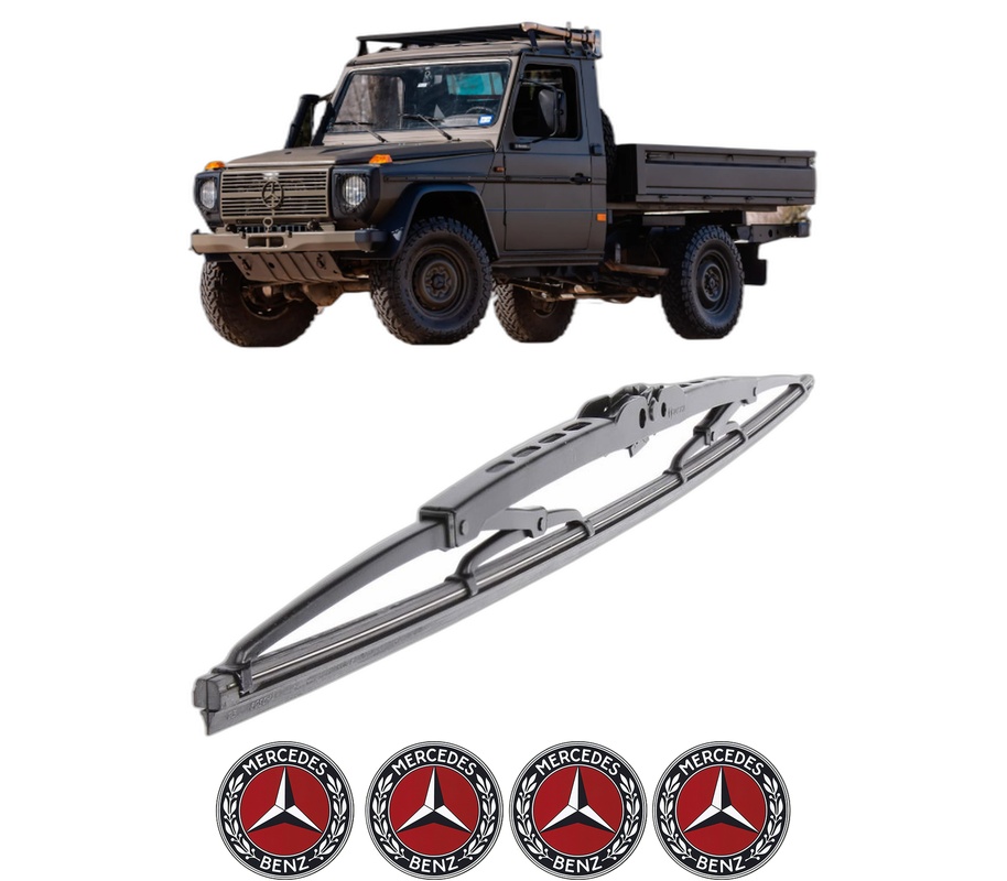 Stergator lamela spate MERCEDES-BENZ G-CLASS Platform/Chassis (W461) din 2007 - 2023, pentru luneta auto, Bosch Twin, din cauciuc siliconat rezistent, 4 Stickere Auto MERCEDES-BENZ