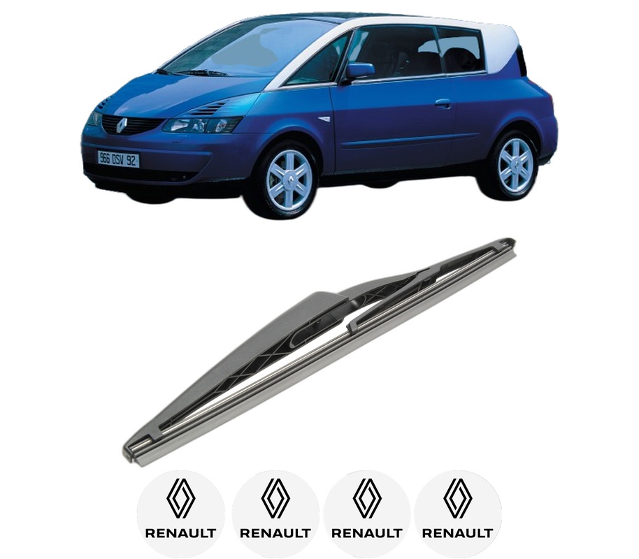 Stergator lamela spate RENAULT AVANTIME (DE0_) din 2001 - 2003, pentru luneta auto, Bosch Twin, din cauciuc siliconat rezistent, 4 Stickere Auto RENAULT